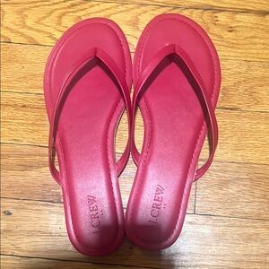 J. Crew Women's Vibrant Red Sandals